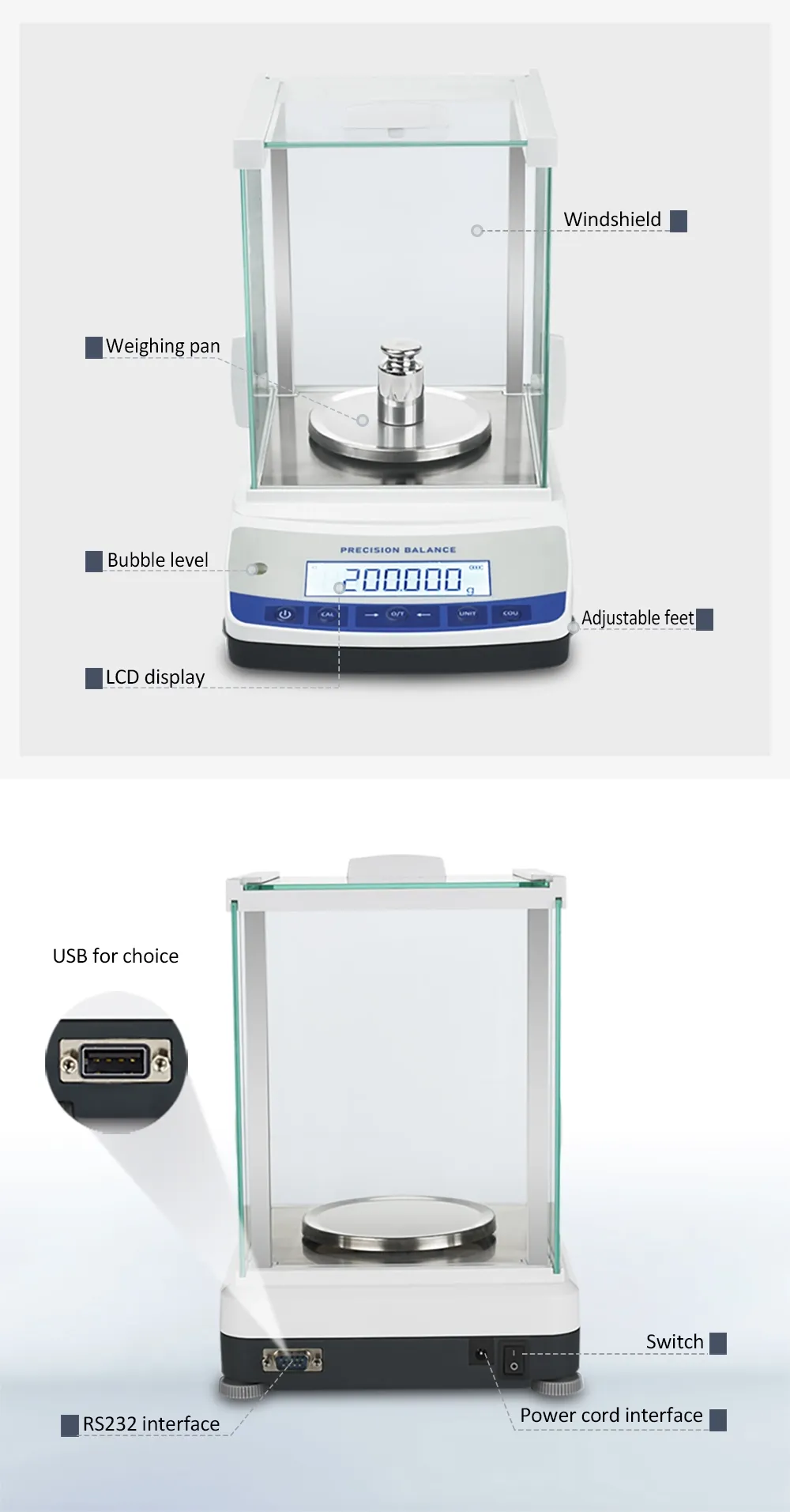 Mt 1mg Analytical Balance With Glass Windshield